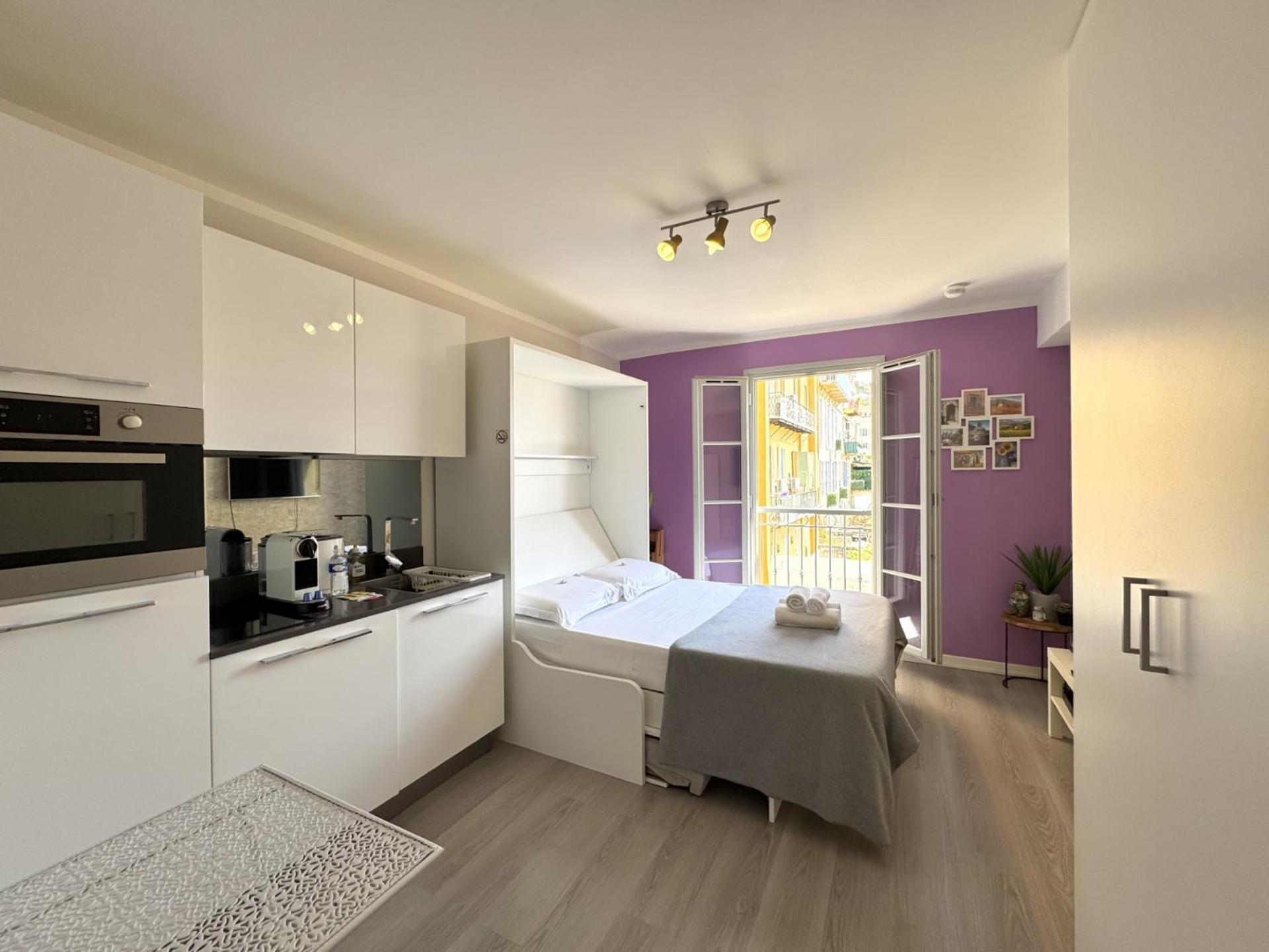 Aparthotel Riviera Nice Cote D'Azur - Old Town - Studio Ac - Sea View - 50M Promenade Des Anglais- La Maison Linda エクステリア 写真